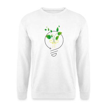 be the light - Unisex Sweatshirt - white - Front
