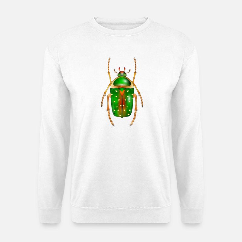 Stephanorrhina guttata-wunderschönes Insekt - Unisex Pullover - Weiß
