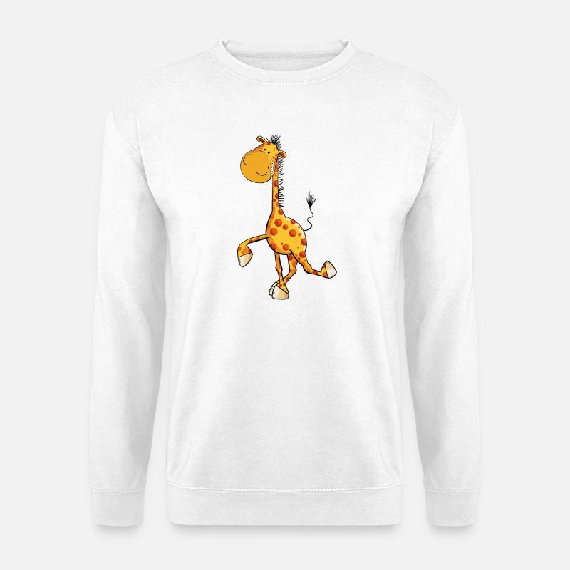 Drollige Giraffe - Unisex Pullover - Weiß