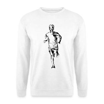 Jogger Drawing - Unisex Sweatshirt - white - Front