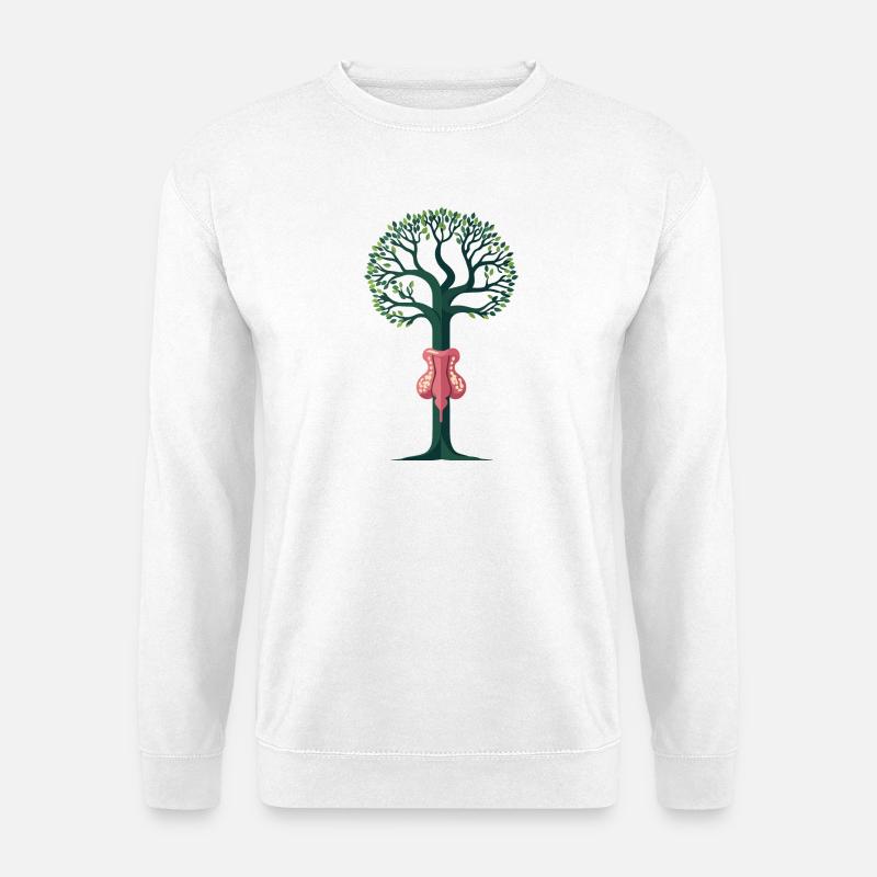 Eierstockbaum - Unisex Pullover - Weiß