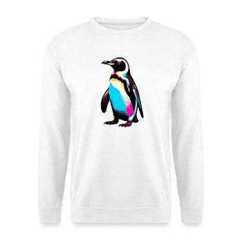 Pingouin - Sweat-shirt Unisexe - blanc - Devant
