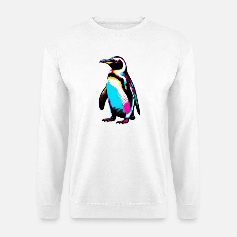 Pingouin - Sweat-shirt Unisexe - blanc