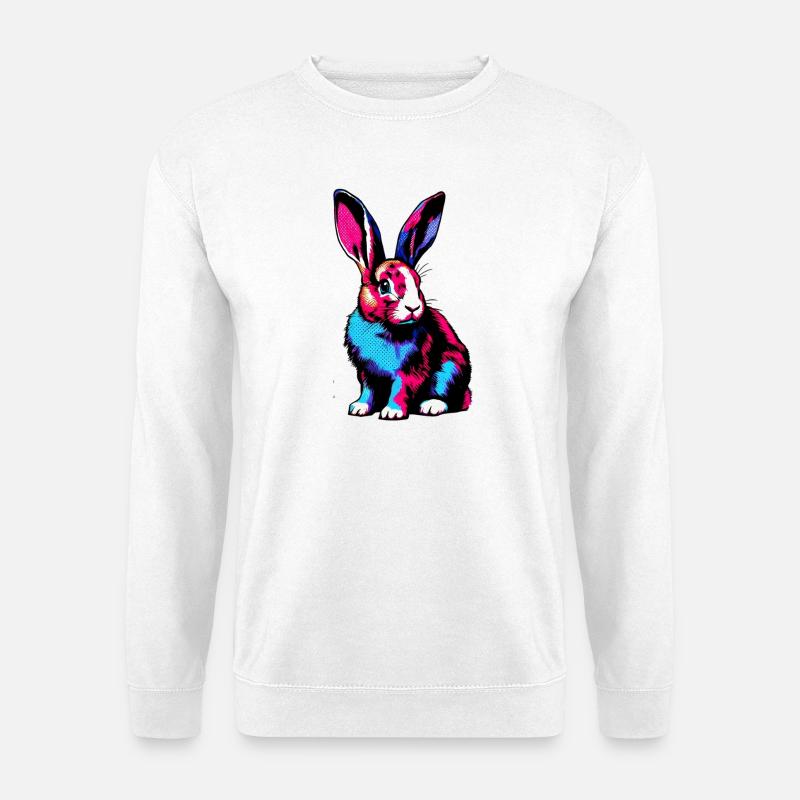 Kaninchen - Unisex Pullover - Weiß