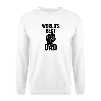 World's Best Dad T-Shirt - Unisex Sweatshirt - white - Front