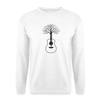 Baum Guitar – Creative for Musicians, Guitarists - Unisex Sweatshirt - white - Front