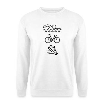 Triathlon - swimming, cycling, running! - Unisex Sweatshirt - white - Front