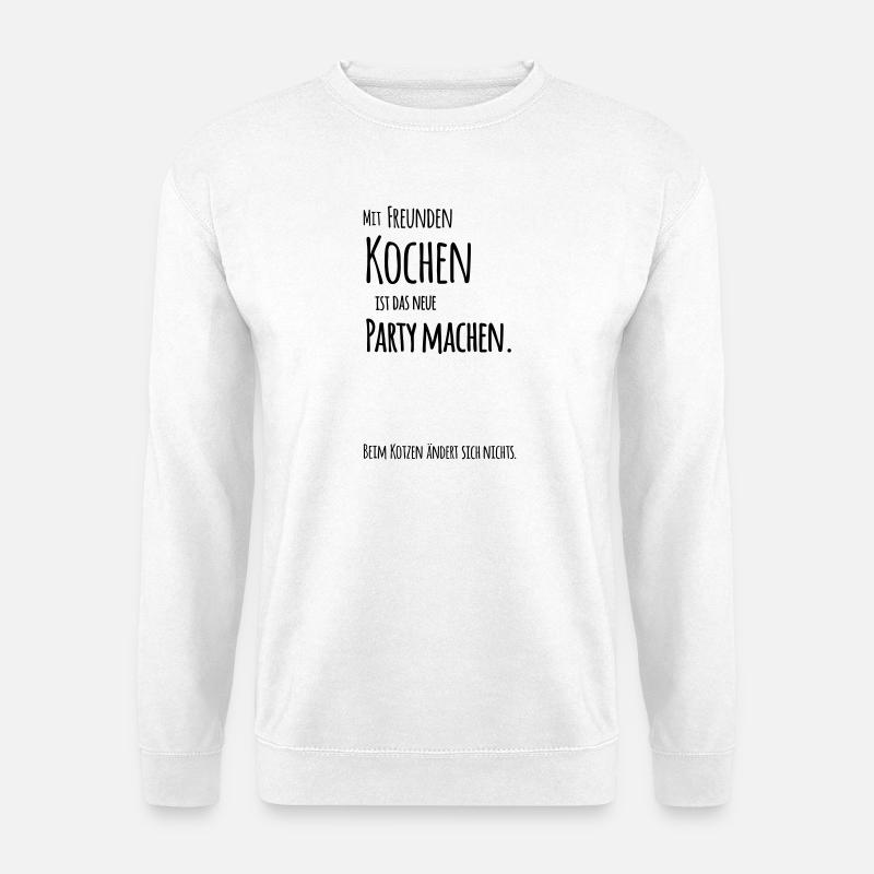 Mit_Freunden_Kochen - Unisex Pullover - Weiß