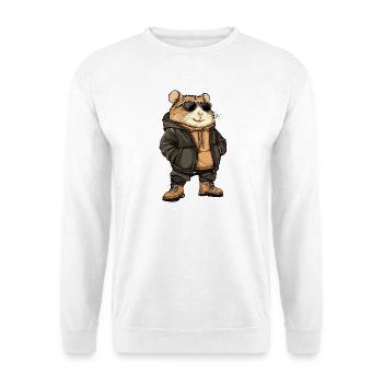Hamster Cool Winter - Unisex Pullover - Weiß - Vorne