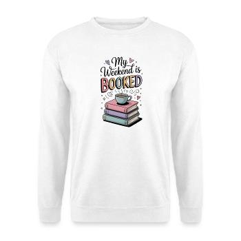 De jolies tasses à café pour les amateurs de livres - Sweat-shirt Unisexe - blanc - Devant