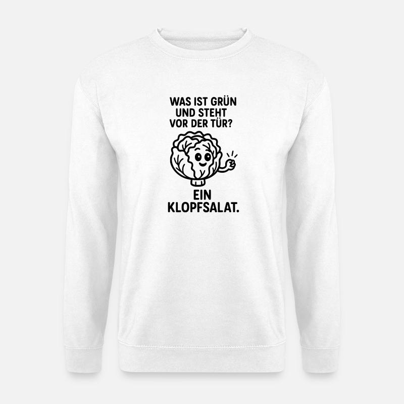 klopfsalat witz - Unisex Pullover - Weiß