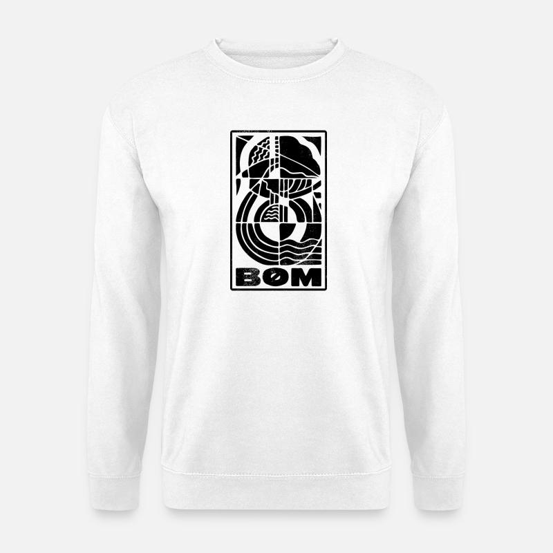 Logo - long, negative - Unisex Sweatshirt - white