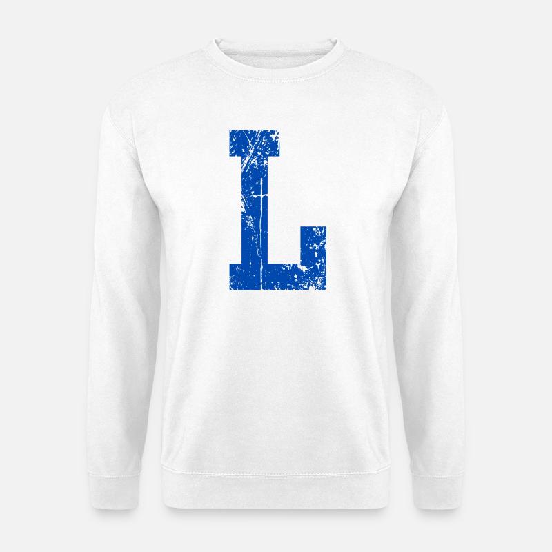 Letter L Sport Retro - Unisex Pullover - Weiß