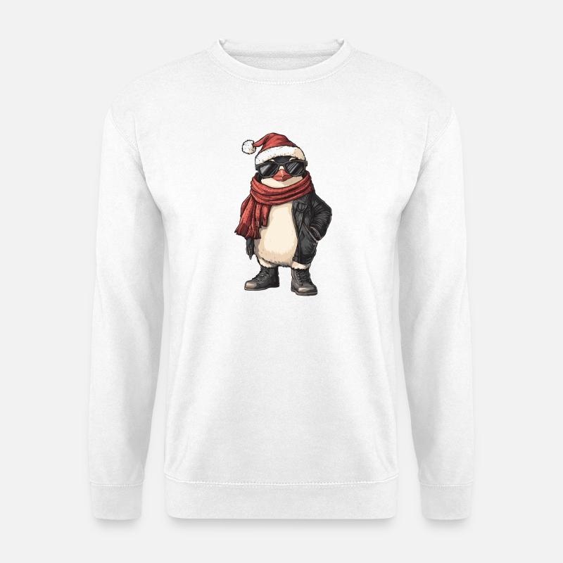 Pinguin Weihnachten Winter - Unisex Pullover - Weiß