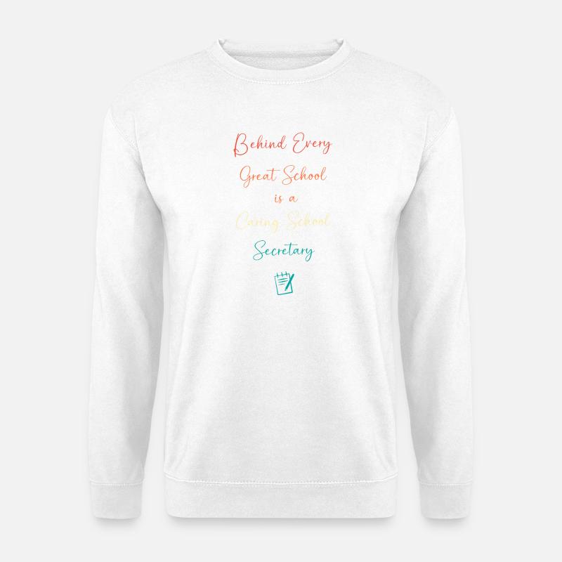 Schulsekretärin Sekretärin Schule - Unisex Pullover - Weiß