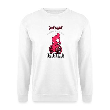 Juste une fille qui aime le vélo - Sweat-shirt Unisexe - blanc - Devant
