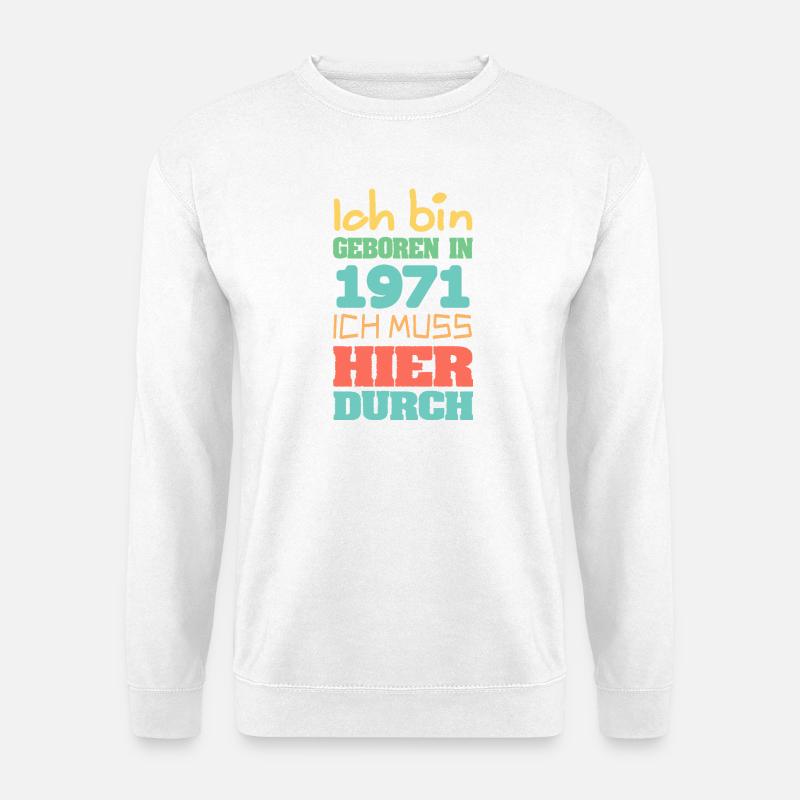 Jahr 1971 - Unisex Pullover - Weiß