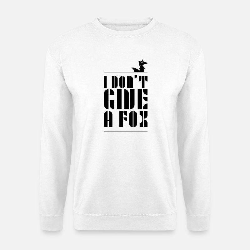 dont_give_a_fox - Unisex Sweatshirt - white