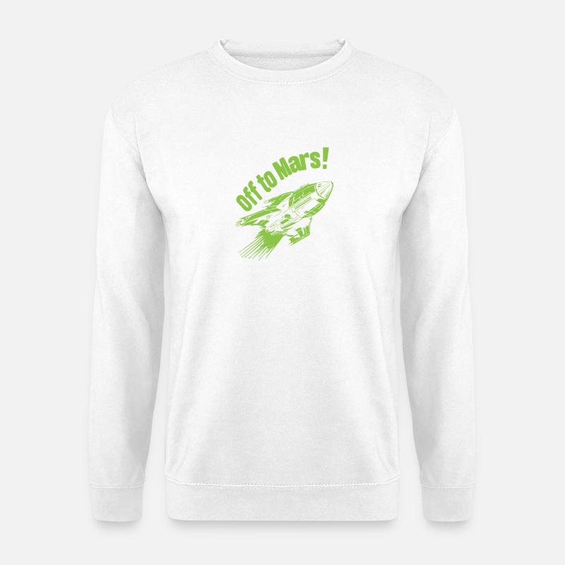 Off to Mars - Unisex Pullover - Weiß