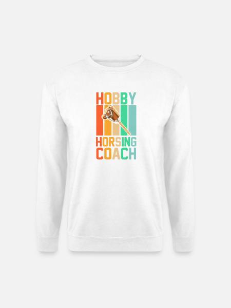 Steckenpferd Cheval de Hobby Cavalier - Sweat-shirt Unisexe - blanc