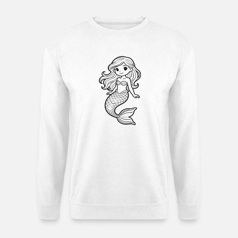mermaid - Unisex Sweatshirt - white