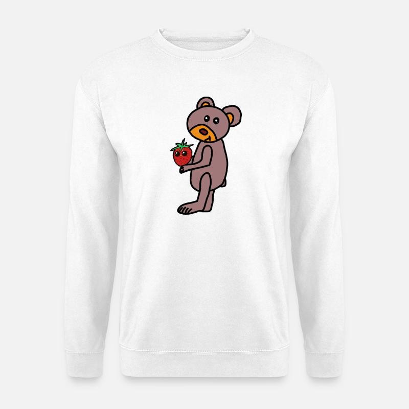 Teddy Teddy's Child Bear Strawberry - Unisex Sweatshirt - white