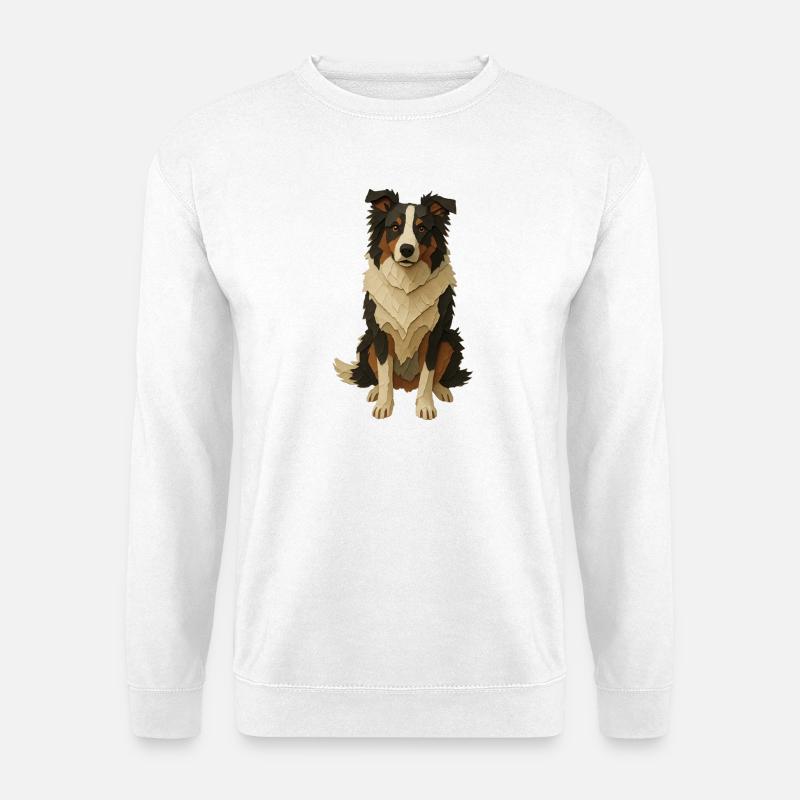 Colley de papier couché - Sweat-shirt Unisexe - blanc