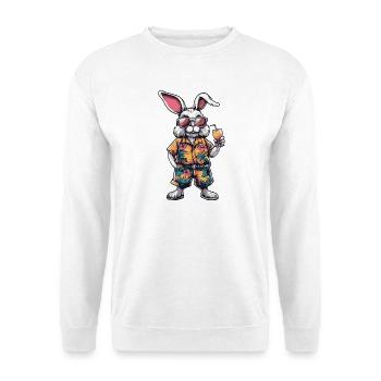 Hase Comic Sommer - Unisex Pullover - Weiß - Vorne