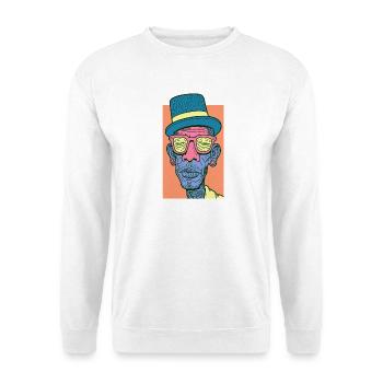 Hip Hop Face #7 - Unisex Pullover - Weiß - Vorne