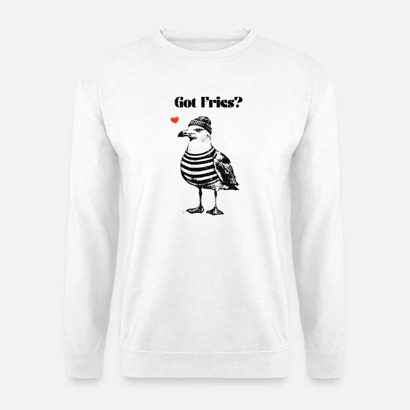 Got Fries? Möwe - Unisex Pullover - Weiß