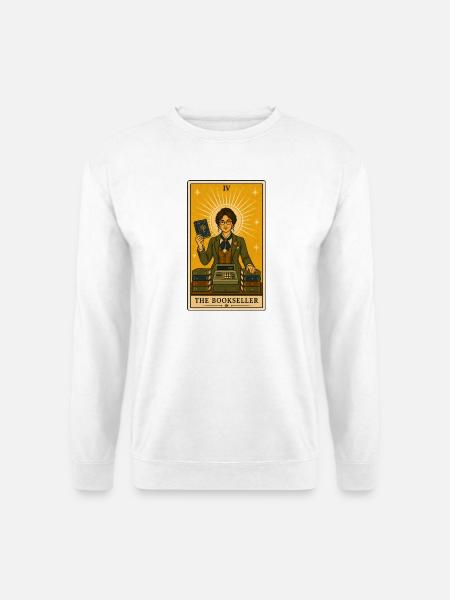 Buchhändlerin | Bücher Beruf Tarot - Unisex Pullover - Weiß