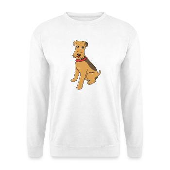 Airedale Terrier - Sweat-shirt Unisexe - blanc - Devant