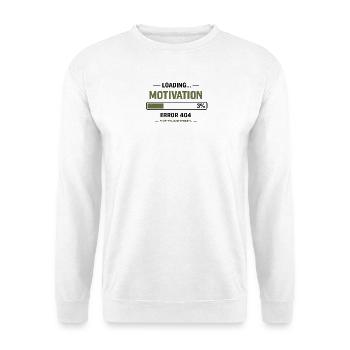 Chargement de motivation – Erreur 404 - Sweat-shirt Unisexe - blanc - Devant