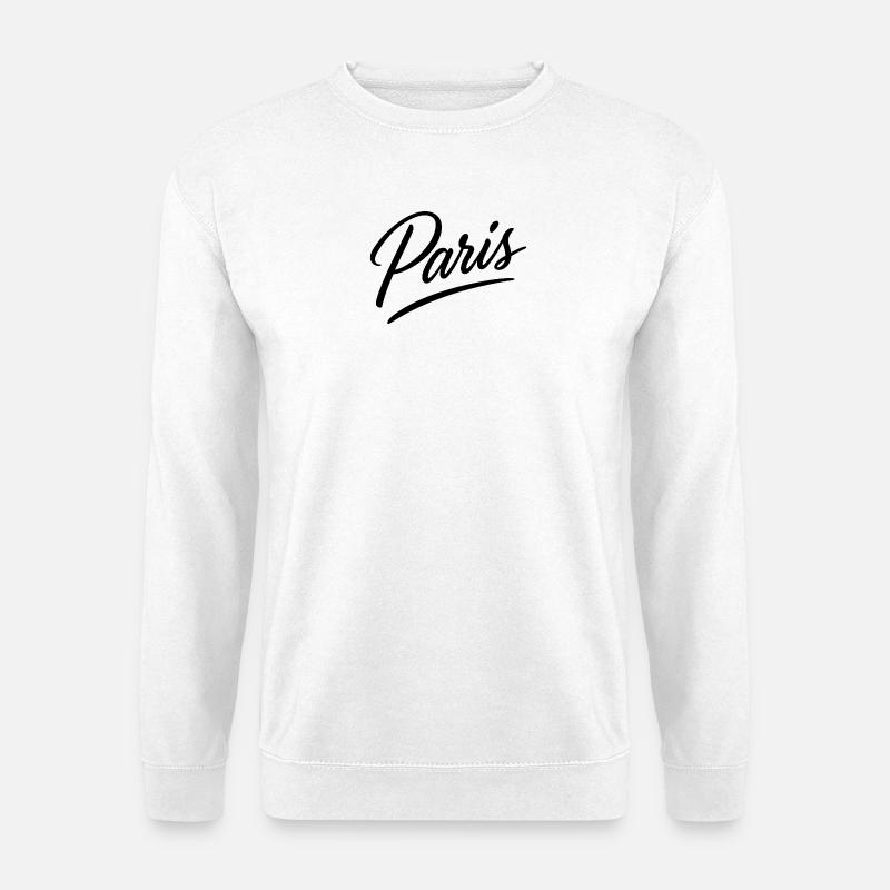 Paris Script Lettering - Unisex Sweatshirt - white