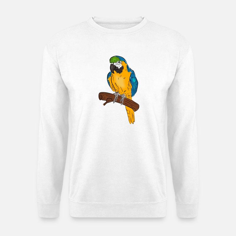 Papagei - Unisex Pullover - Weiß