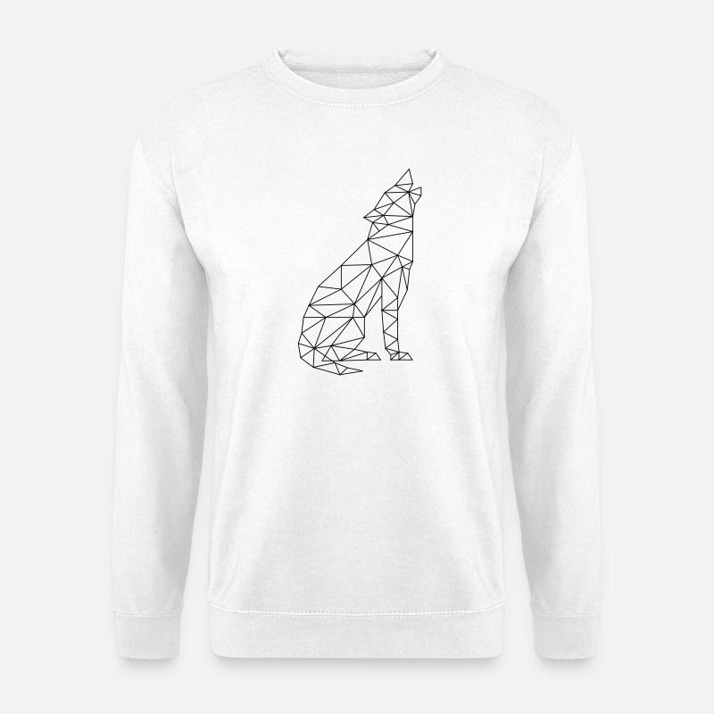 Wolf Call Wolf Contour Silhouette - Unisex Sweatshirt - white