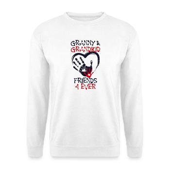 Grandchild Grandmother Grandma Statement Senior - Unisex Sweatshirt - white - Front