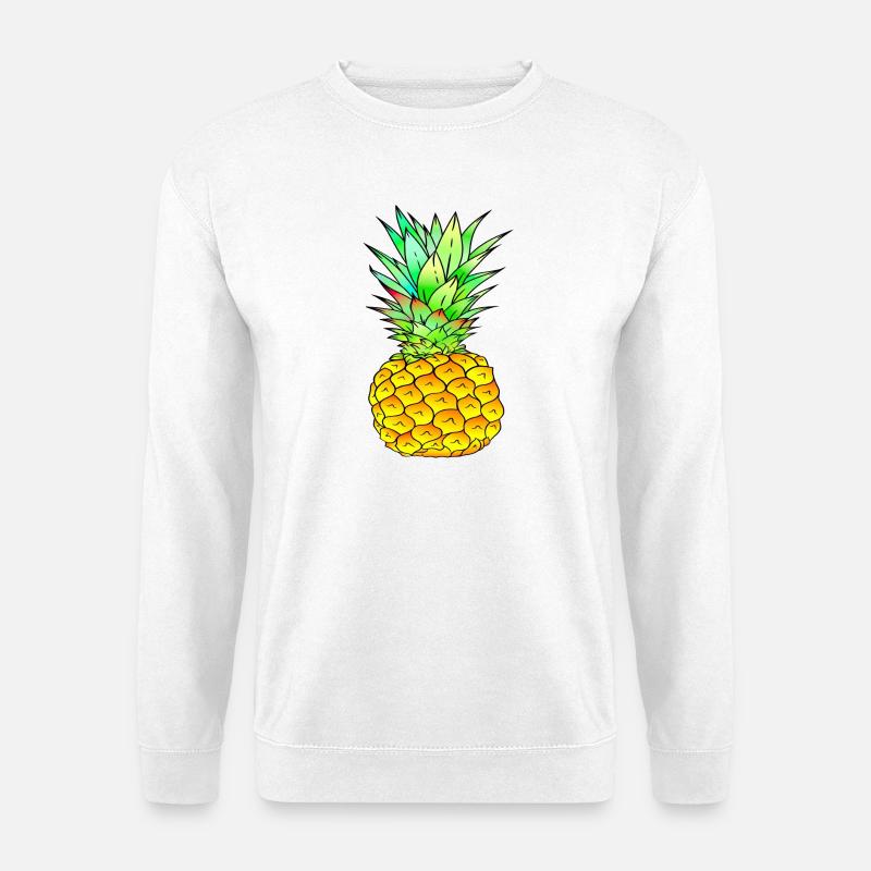 Ananas farbenfroh - Unisex Pullover - Weiß