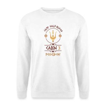 Cabin #3 in Camp Half Blood, Child of Poseidon - Unisex Sweatshirt - white - Front