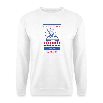 Election Vibes Ballot Box Design - Unisex Sweatshirt - white - Front