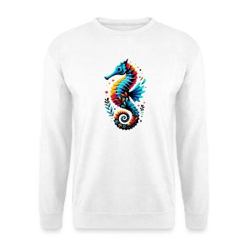 Seepferdchen - Unisex Pullover - Weiß - Vorne