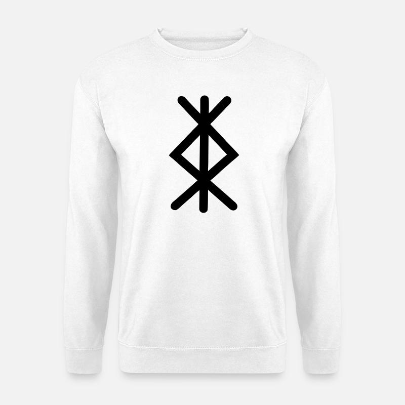 Symbol Wikingerschutz - Unisex Pullover - Weiß