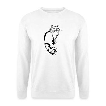 Perser - Perserkatze - Unisex Pullover - Weiß - Vorne