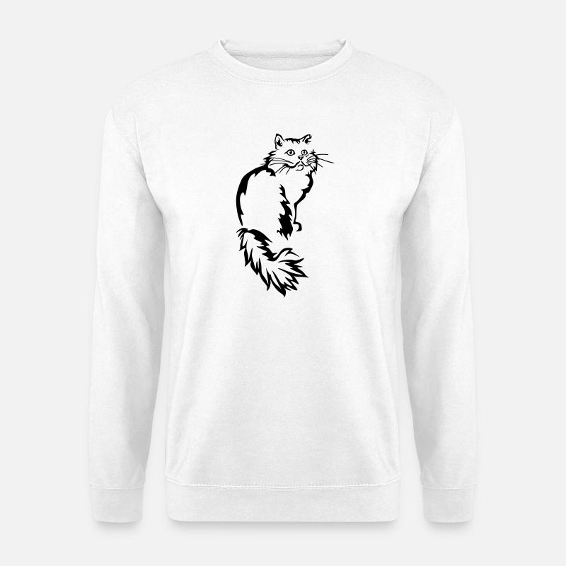 Perser - Perserkatze - Unisex Pullover - Weiß