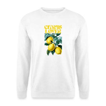Citrus Lover Botanical Design - Unisex Sweatshirt - white - Front