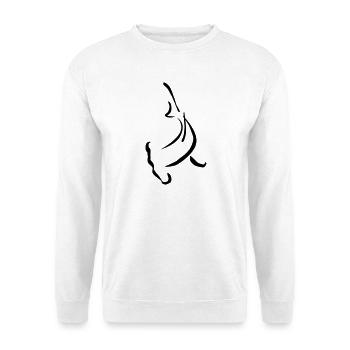 Hammerhead shape - Unisex Pullover - Weiß - Vorne