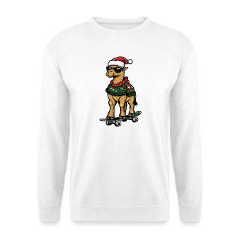 Kamel Weihnachten Lustig - Unisex Pullover - Weiß - Vorne