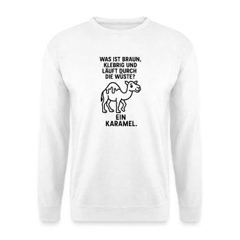 Karamel Caramel Camel Desert Kids Joke - Unisex Sweatshirt - white - Front