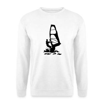 Windsurfing - Unisex Pullover - Weiß - Vorne