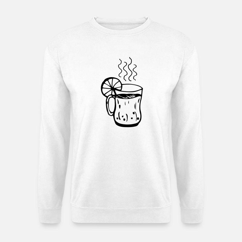 Glühweintasse Weihnachten - Unisex Pullover - Weiß